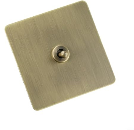 Panel de interruptor de luz de pared de acero inoxidable de bronce verde de 1-4 bandas de 1/2 vías para interruptor de palanca, panel de interruptor de luz de pared tipo 86 para caja inferior estándar