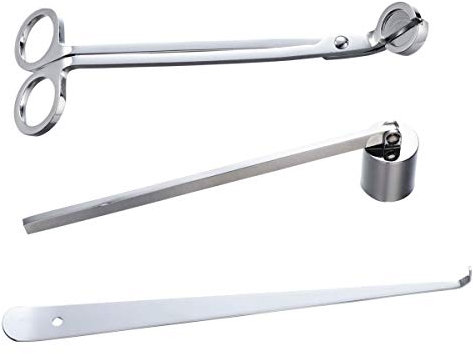 ULTNICE Kerzenlöscher Dochtschere Edelstahl Set 3 Stücke