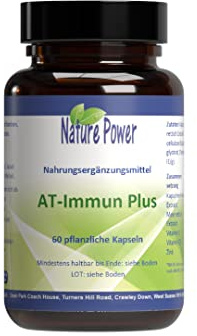 AT Immun Plus – Immunsystem Unterstützung mit Vitamin C, D3 & Zink | Mit Kapuzinerkresse & Meerrettich | 60 vegane Kapseln