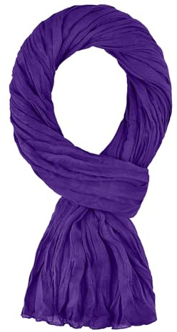 ALLEE DU FOULARD Schal für Damen und Herren, Leichte Stola - 100% Baumwolle – Größe 200 x 110 cm - Über 40 Unifarben – Premium-Schal - flexibel und komfortabel
