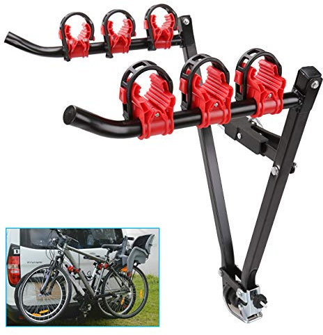 Ambienceo 2 Bike Tow Bar Towbar Towball Mount Cycle Bicycle Carrier Car Van Rack Universal Mount Rack Stand Carrier