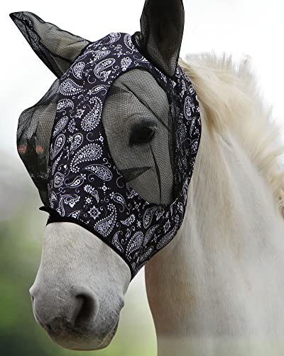 Harrison Howard Flygmask för hästar-Paisley Wave(M)