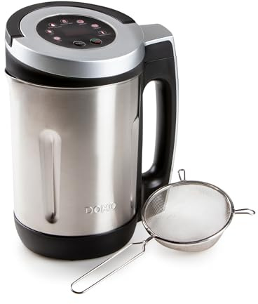 DOMO DO716BL Mixeur à soupe - 7 programmes - Soy/nut milk, extra smooth, smooth, chunky, jam, juice et blend/clean - 2,2 L