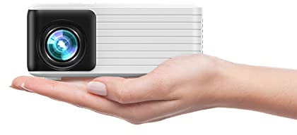 YOTON Mini proiettore Portatile, Y3 Video Proiettore Supporto Full HD 1080P, 14000 Lumen Projector Home Cinema 120'', Zoom 50% e ±50° Correzione del Trapèze, per Phone/TV Stick/HDMI/USB, Nero