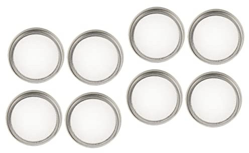 VILLFUL 8stücke Teiliges Sprouting Lids Rostfreiem Keimglas-deckel Mit Feinem Sieb Für Verschiedene Spülmaschinenfest Und Für Zuhause Und Nachhaltige