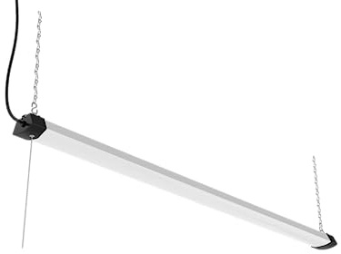 DYMOND 4FT 40W Wraparound LED Shop Light Fixture with Pull Chain Daylight White 5000K for Garage Workshop Basement