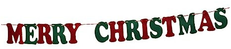 Warmhm Weihnachtsbanner Mit Buchstaben Aus Filz Hängebanner Wimpelkette Für Partys Foto-requisiten Weihnachtsdekoration s