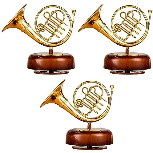 Garneck 3stücke Kreative Rotations-musikbox Europäisches Vintage Design Große Desktop-Dekoration Geschenkidee Für Zu Geburtstagsfeiern Hochzeiten Und Feiertagen