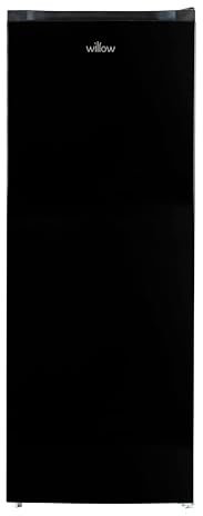 Willow WTF55B 177L Freestanding Tall Freezer with Reversible Door, Adjustable Thermostat, 2 Years Warranty - Black