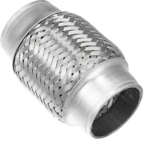 Auspuffrohr Auto-Schalldämpfer-Auspuff, Flexible Rohre, Universelle Auspuffverbindung, Universalteile, 51 Mm, 58 Mm, 65 Mm, 76 Mm, Edelstahl Auspuff Endrohr(51x48x100mm)