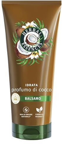 Herbal Essences Balsamo al Profumo di Cocco, Idrata i Capelli Molto Secchi, Vegano 200ml