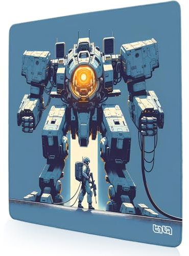 Tilt Schreibtischunterlage 30x30 cm Gaming Mauspad | Rutschfester Mousepad Groß für Schreibtisch und PC Gadgets | Wasserdichter Desk Mat (Era of Mechs)