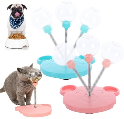 fjaldjfu Wackelndes Hunde Leckerli Spielzeug, snackball Hund Katze, futterball für Hunde Gross, Interaktiver Futterspender für Katzen Leckerli-Spielzeug (Mix)