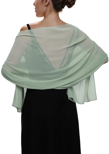 Ever-Pretty Damen Stola für Abendkleid Elegante Chiffon Schal Tücher Bolero für Abendkleider Festliche Stola EA02333