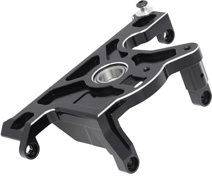 Aluminum RC Motor Mount for 1/10 Rustler 4x4 Slash LCG or 1/10 VXL Rally Vehicles with 10x19x5mm Bearing (Black)