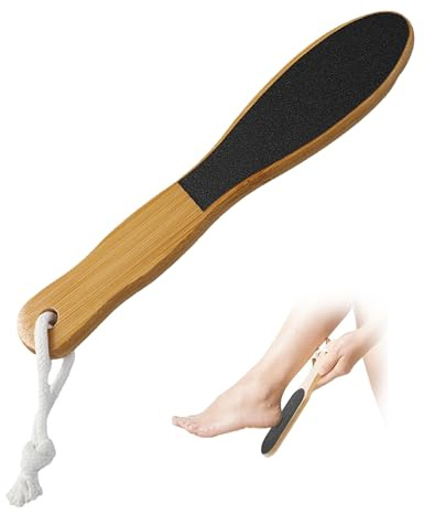 Lima per Piedi a Doppia Superficie in Legno, Raspa per Piedi e Talloni con Grana Fine e Grossa, Calli Piedi Rimozione, Raspa Piedi Professionale Lavabile, Strumento per Kit Pedicure Naturale