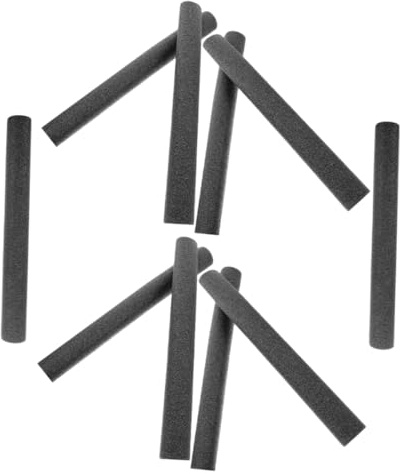 Mikinona 10pièces Tubes De Mousse Isolante Pour Tuyaux Métalliques Isolé Revêtement Phonique Conduites Étanches Cache-tuyau Évacuation Chauffe-eau Manchons Coudés