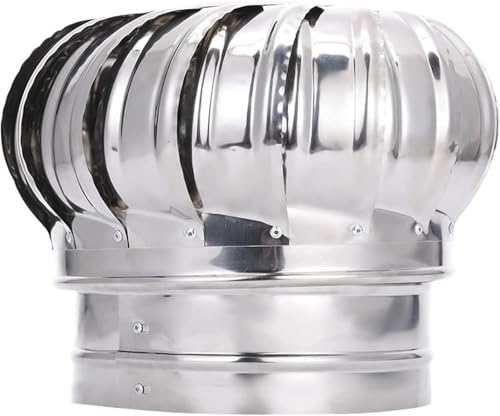 Tappo rotante del camino, Cappuccio for camino rotante in acciaio inossidabile, cappuccio for camino a turbina for comignoli(200mm/7.9Inch)