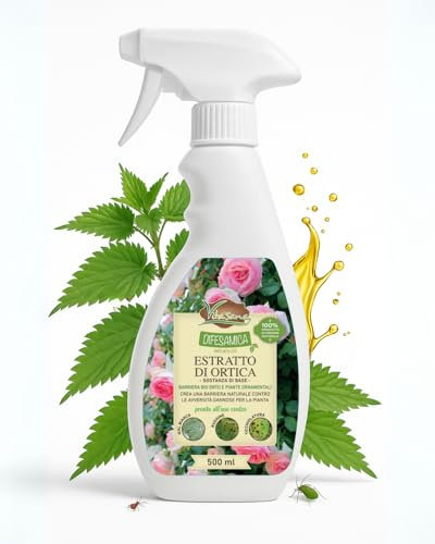 DifesAmica Estratto di Ortica Naturale per Piante 500ml – Barriera Pronto all’Uso Contro Insetti Dannosi e Parassiti | Protegge da Funghi e Malattie Fogliari | Bio per Orto, Sicuro e Senza Residui