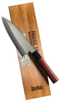 Forge To Table 7 Inch Deba Knife, AUS10 Steel, Left Bevel