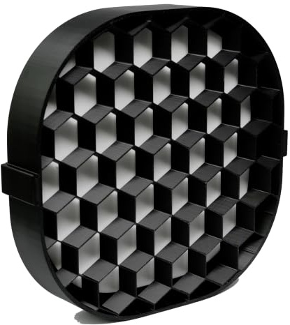 Rejilla de panal compatible con Elgato Key Light Air, reduce la luz dispersa para una luz controlada (30 mm Pro – luz fuertemente concentrada de luz)