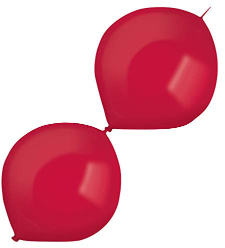 Amscan 9905604 - Globos de látex (100 unidades), color rojo , color/modelo surtido