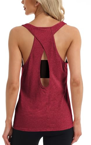 Superora Débardeur de Sport Femme Tank Top Gilet sans Manches | à Dos Ouvert,Running,Fitness