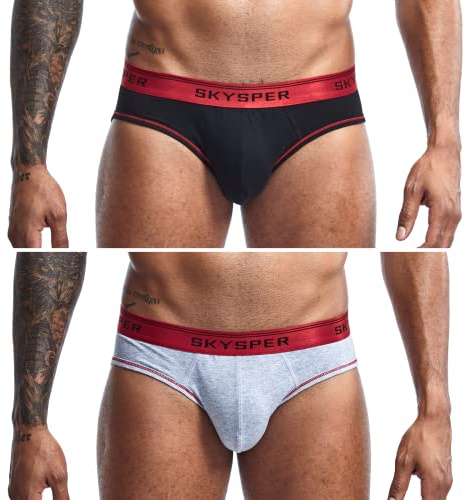 SKYSPER Men's Jockstrap Breathable Mesh Jock Strap Male Underwear, Athletic Supporters for Men (SG01-Black/Grey-2pcs, XX-Large)