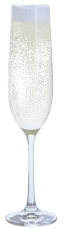 The Leonardo Collection LP49234 Gold Deco Champagne Flute Cocktail Glass (Set of 2), 26x5x5cm, Boxed
