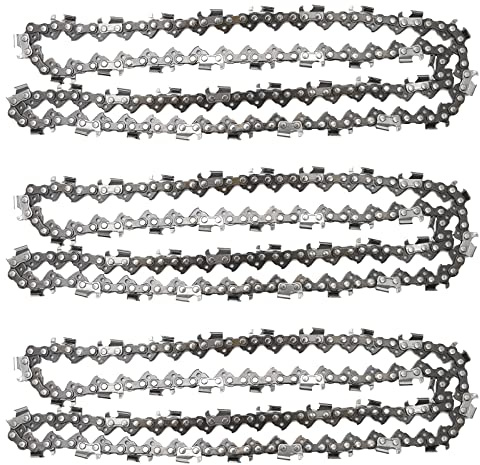 Anxingo 3 Pack 20 Chainsaw Chain 325 Pitch 058 Gauge 76DL Replacement for Blue Max 53543 8901 8902 Replacement for Husqvarna Stihl Poulan Craftsman Chainsaws