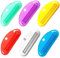 Lot de 6 pinces à presser pour tube de dentifrice pour salle de bain (vert, blanc, bleu, jaune, rouge, violet)