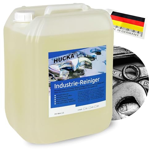 HUCKA Industriereiniger - Konzentrat (10 Liter) - Werkstattreiniger für Böden, Maschinen, Anlagen und Fahrzeuge