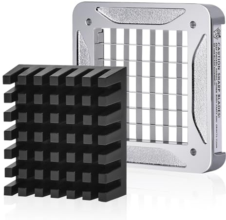 Sopito Reservbladsset för pommes frites-skärare i rostfritt stål, 12 x 12 mm