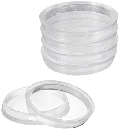 QUARKZMAN 8 Stück runde Möbelgleiter, 48 mm Innendurchmesser Kunststoff-Möbelpads Grundschoner für Teppichböden