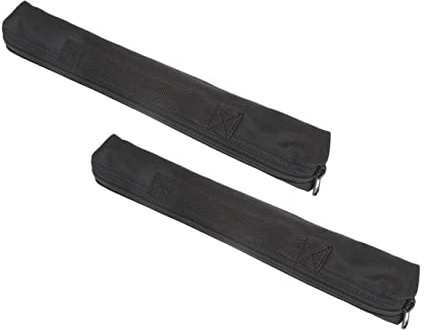 2 Stück Schwarze Klarinetten Schutztaschen aus Oxford Stoff | Klarinette und Kleiner Saxophon, mit Reißverschluss, Einfache Ausführung, Kompakt, Tragbar