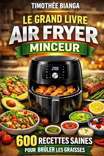 Le Grand Livre Air Fryer Minceur: 600 Recettes Saines pour Brûler les Graisses