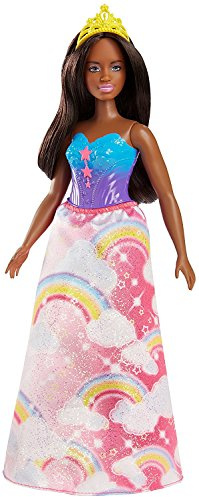 Barbie - Princesse Arc-en-Ciel, FJC98, Multicolore/Brune