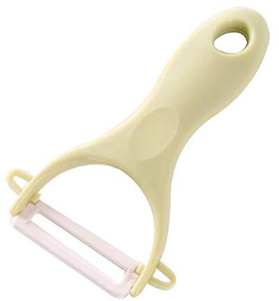 VIMOER - Pelaverdure Multifunzione, in Ceramica, Ideale per pelare Patate di Mela e Carote, Verde, Medium