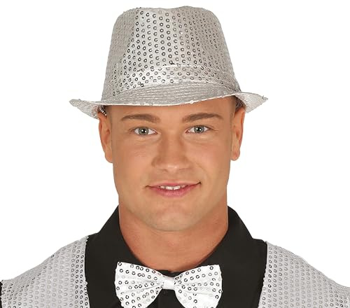 FIESTAS GUIRCA Gangster mössa paljetter silver