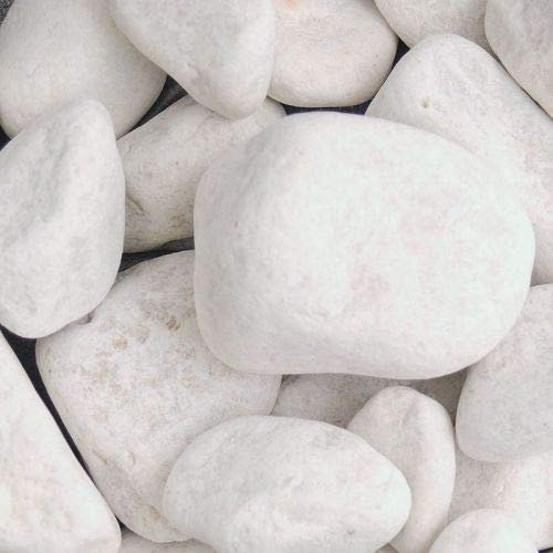 Fargro Home and Garden Decorative Large White Cobbles 50mm-75mm Approx 20kg Bag