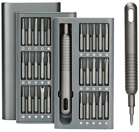 ABLY 31 in 1 Precision Screwdriver Set, Professional Magnetic Micro Repair Tool Set for Phone, Watch, Camera, Computer, Laptop, Ring Doorbell, Game Consoles, Eyeglass