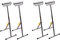 Servante d'Atelier à Rouleau Pliable, Hauteur Réglable 680-1080 mm, Charge 60 kg, Lot de 4