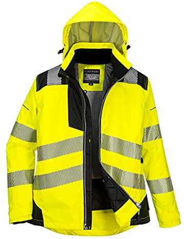 PW3 Warnschutz Damen Winterjacke gelb/schwarz