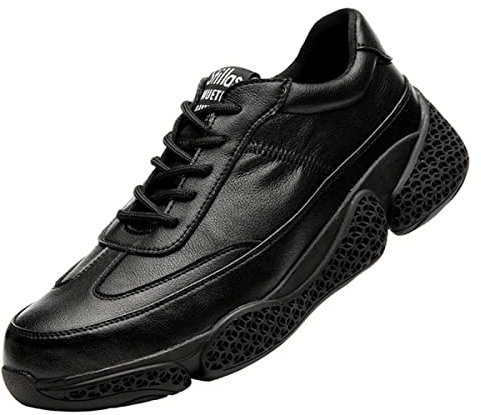 Eleganti scarpe antinfortunistiche da lavoro da uomo, scarpe antinfortunistiche con punta in acciaio resistenti a urti e forature, scarpe protettive da lavoro comode e traspiranti, scarpe da ginnastic