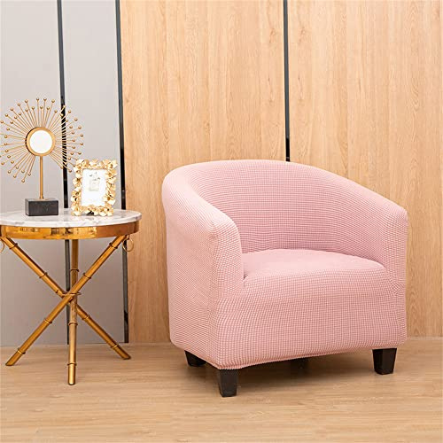 Morbuy Sesselhussen 1 Sitz, Stretch Sesselbezug Universal Sesselschoner Elastisch Sesselüberwurf Sofahusse mit Armlehnen (rosa)