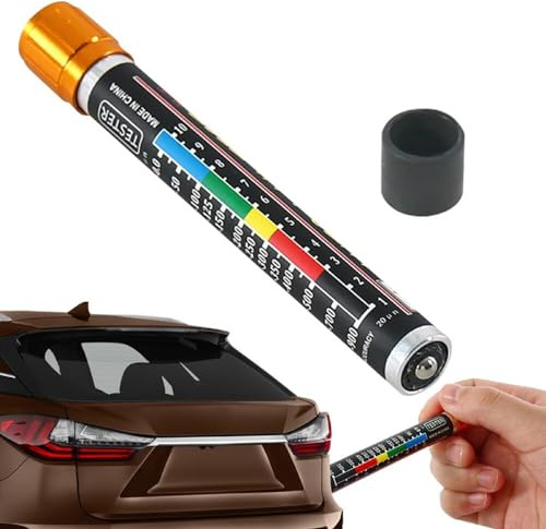 Misuratore di Spessore della Vernice, Tester di Spessore della Vernice Magnete in Plastica di Alluminio Rilevatore di Rivestimento Compatto Per Carrozzeria Per Ispezione