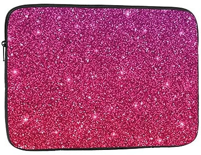 Gradient Sequin Sparkle Laptop Sleeve Bag for Women, Shockproof Protective Laptop Case 10-17 inch, Lightweight Computer Cover Bag, ipad case