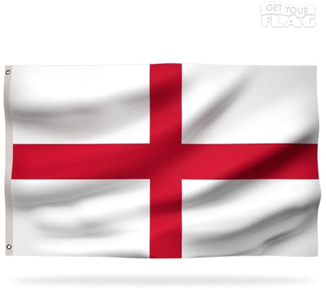 Drapeau Anglais Premium 150x90cm - Drapeau de l'Angleterre résistant et de haute qualité avec 2 œillets métalliques - Soyez fier de vos couleurs !