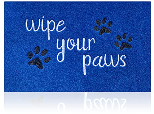 HLFMVWE Large Welcome Mat for Front Door Wipe Your Paws Doormat Rubber Non Slip Backing Funny Doormats Indoor Outdoor Mats Funny Text Doormat for Entryway Front Door Porch 24X36