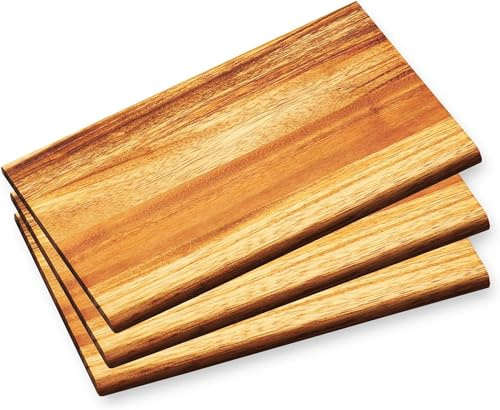 KESPER - Juego de 3 tablas de desayuno, madera de acacia